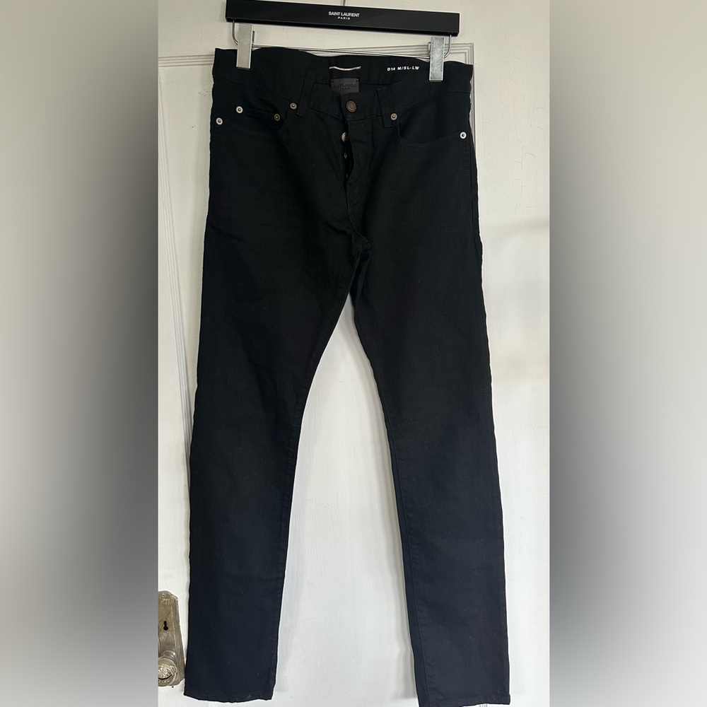 Saint Lauren Men's D14  black jeans slim jeans sz:31 made in Italy